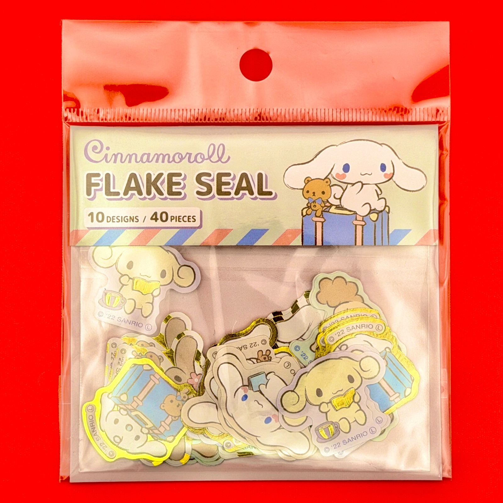 Sanrio Characters Flake Seal Sticker 200pcs 5 Pack Set Hello Kitty Kuromi Japan