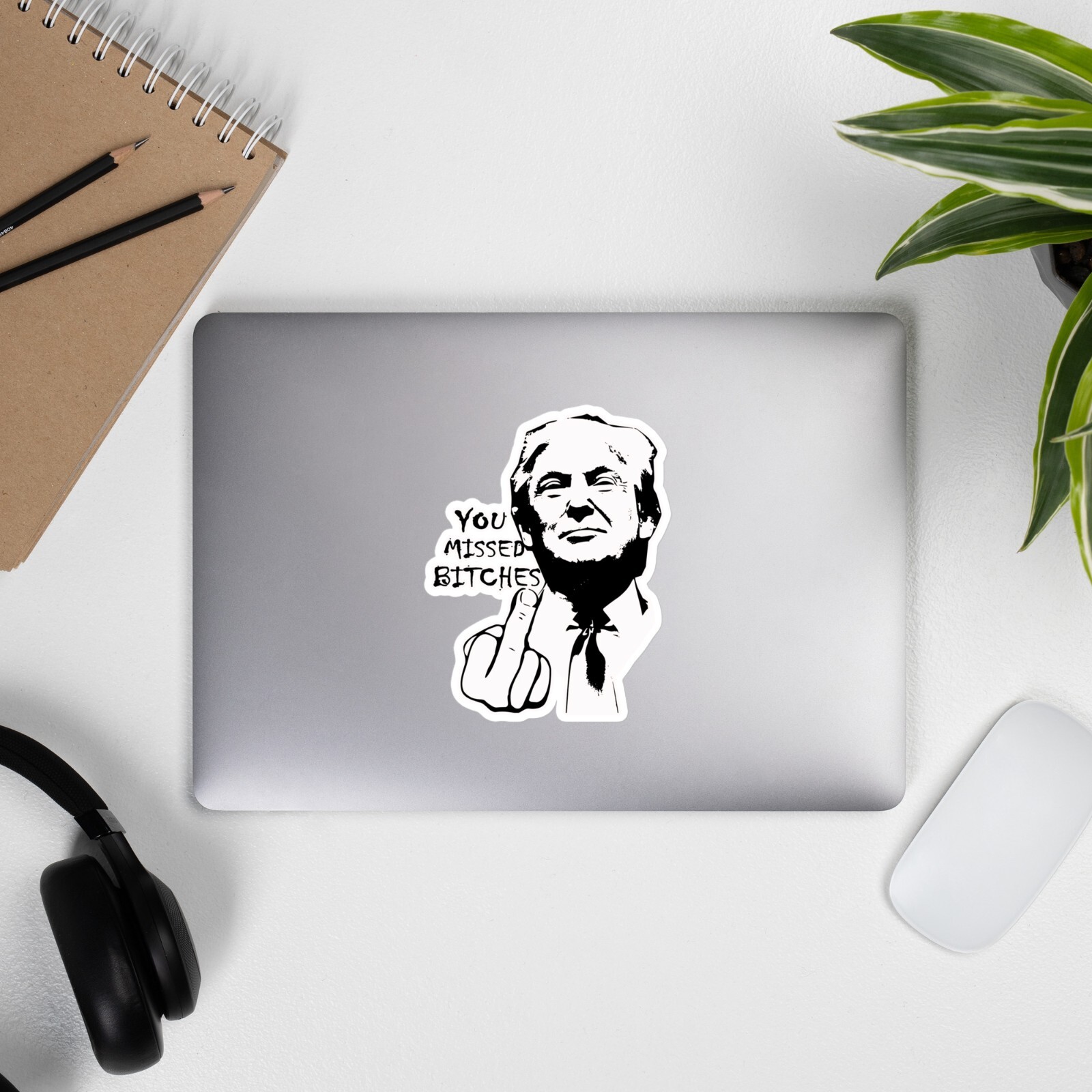 YOU MISSED BITCHES! ~DONALD J TRUMP~ Rally Shooting sticker MAGA Patriot decal