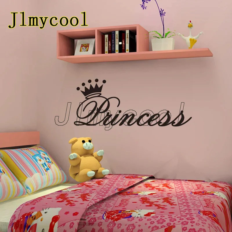 2 Modern Style Princess Crown Wall Sticker For Girl Baby Room Bedroom Decoration