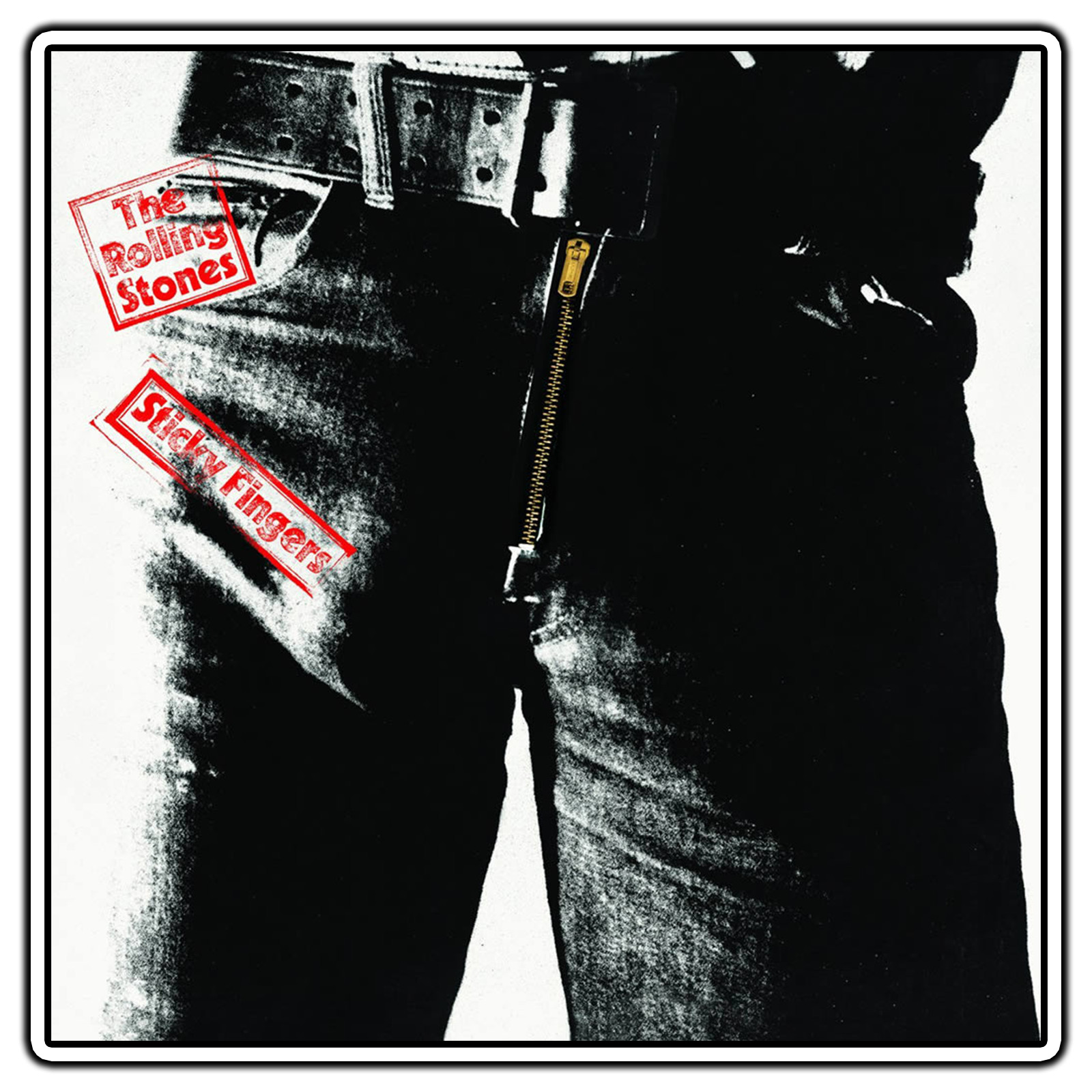 The Rolling Stones – Sticky Fingers Album Sticker Waterproof Vinyl Decal Die-Cut