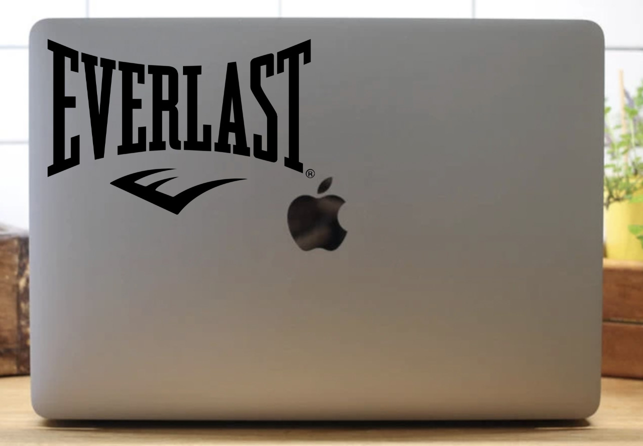 Everlast Logo Decal- Sports Sticker- Athletic Wear Decal- Vinyl Decal