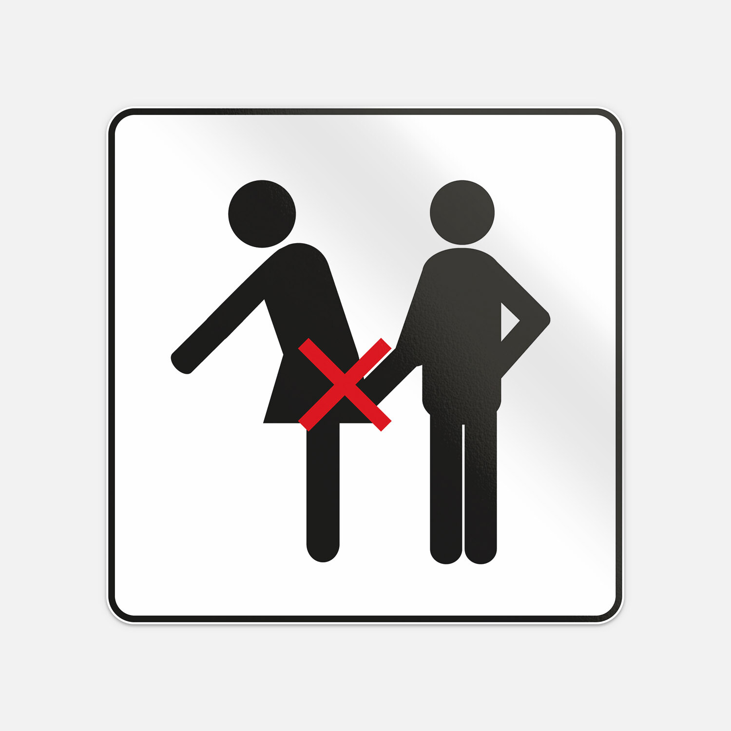 Funny Warning Sign Do Not Touching Vinyl Sticker Decal