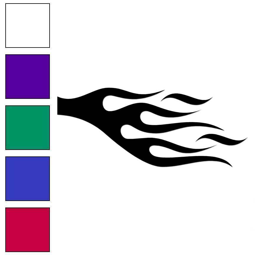 Flames Fire, Vinyl Decal Sticker, Multiple Colors & Sizes #7259