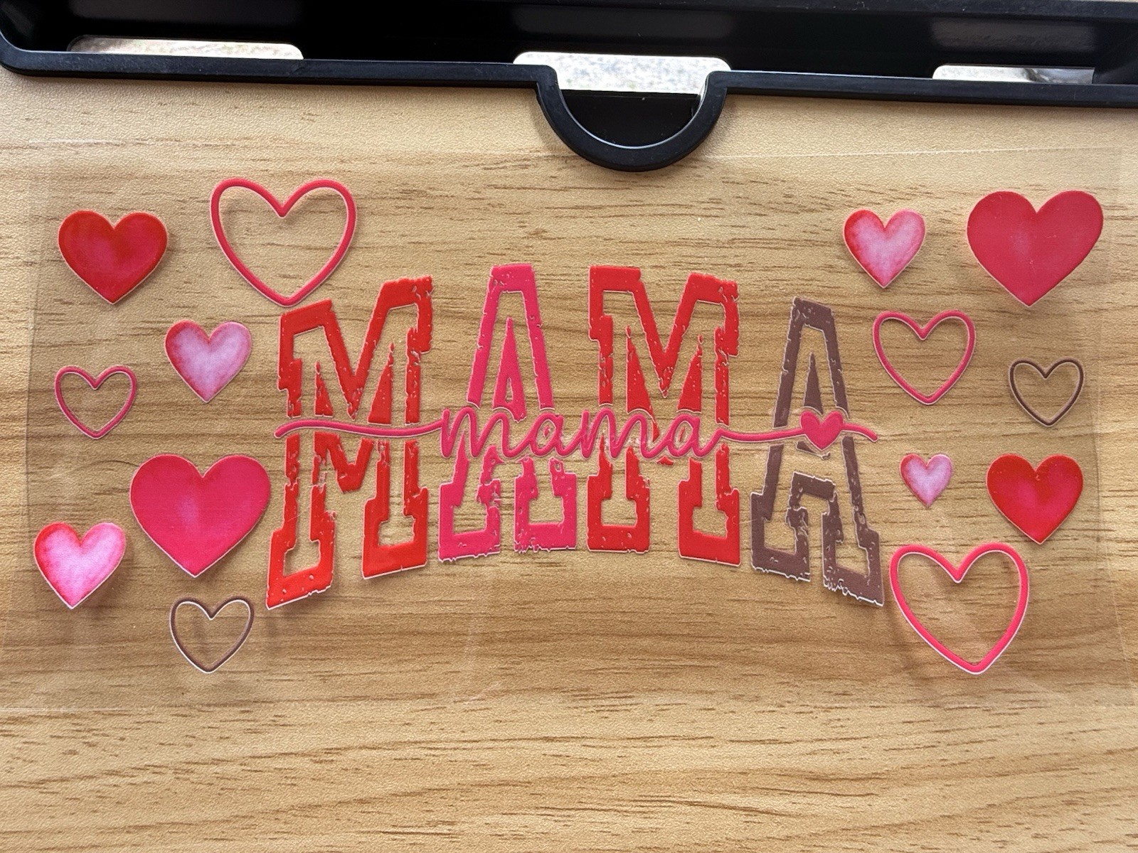 MAMA Hearts UV DTF Wrap 16 oz