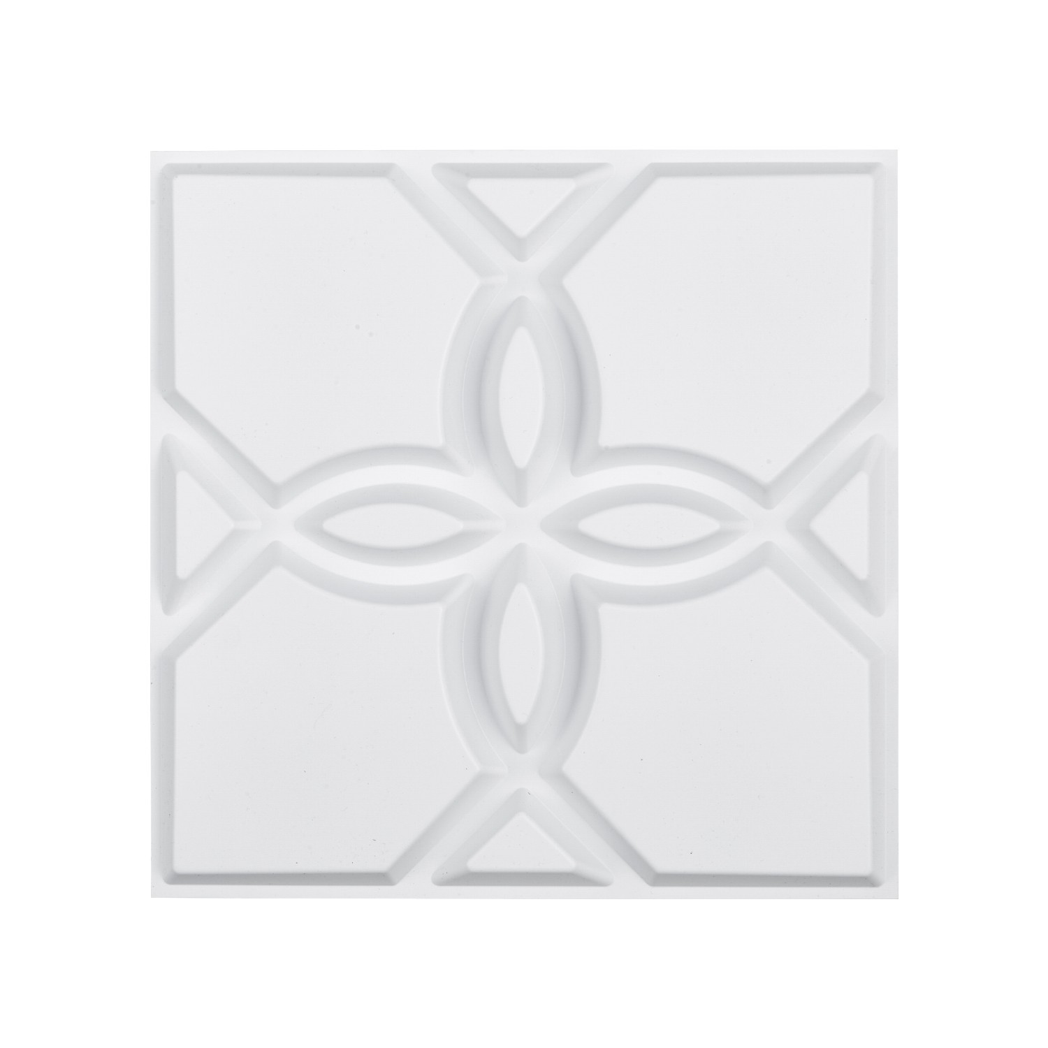33 Pack White 3D Wall Panels Decorative PVC Tiles 11.8″ X 11.81″ Floral Design