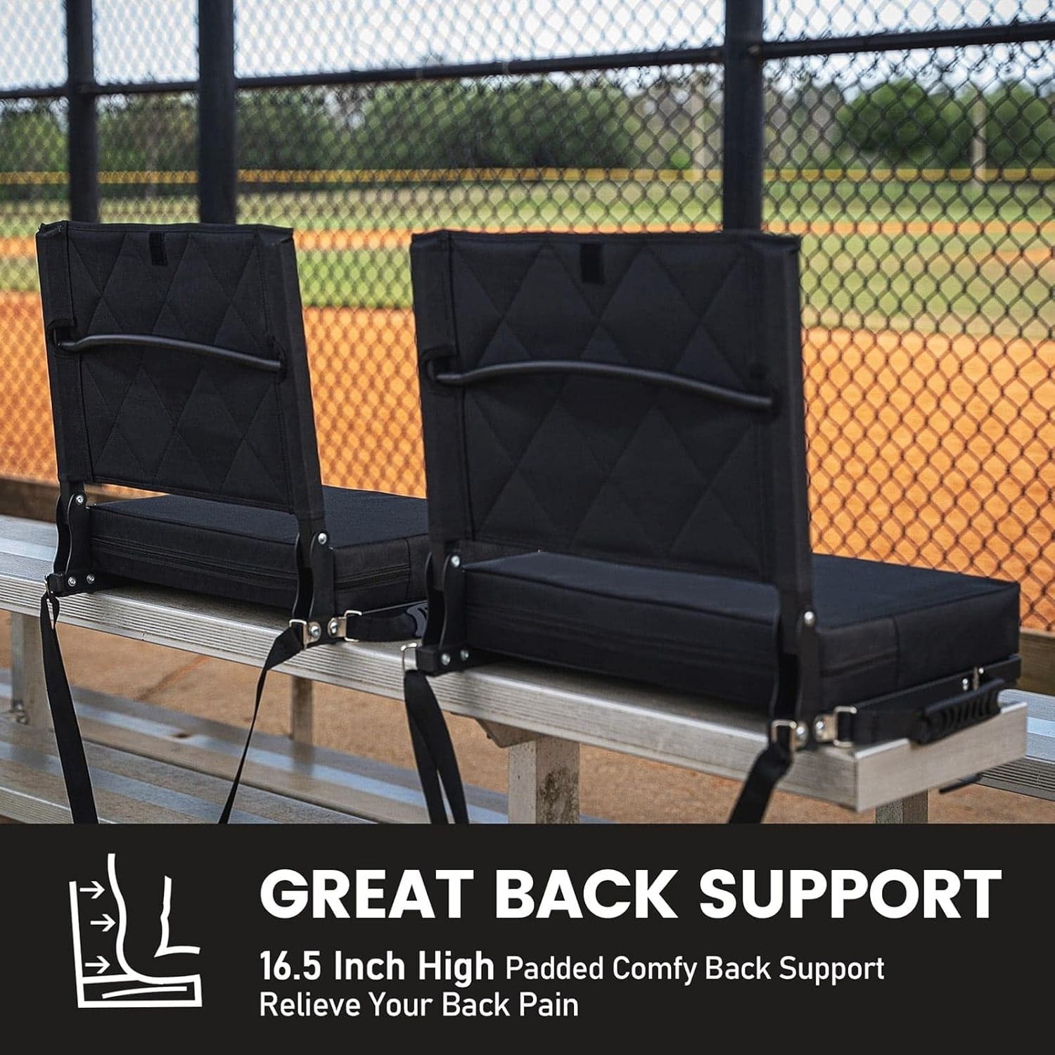 Stadium Seats for Bleachers with Back Support, Bleacher Seats with Backs and Cus
