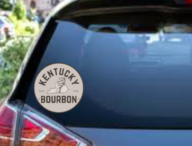 Drinking – Kentucky Bourbon – 4″ Vinyl Decal Car Laptop Cooler Bar Trailer Grill