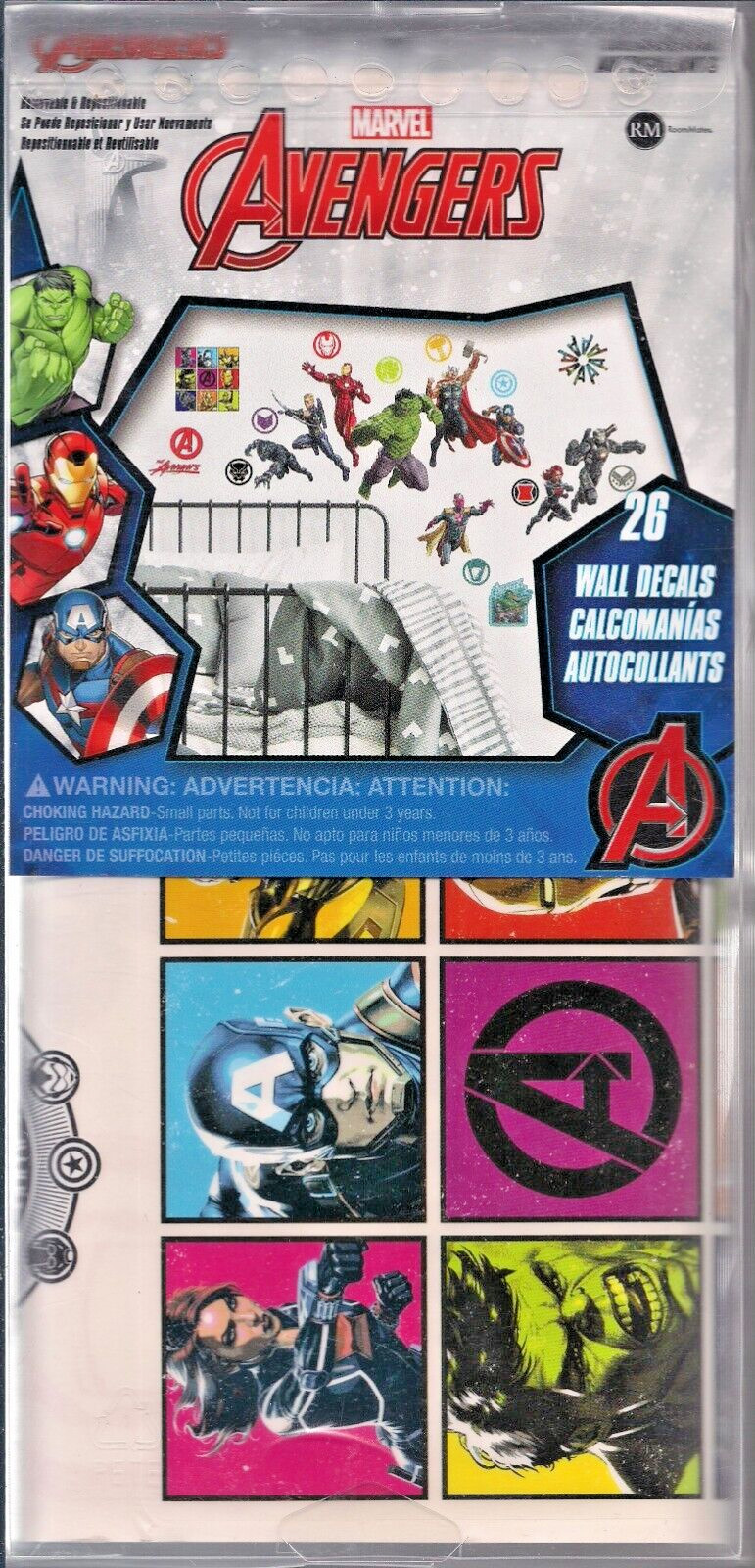 Marvel Classic Avengers Peel & Stick Wall Decals RMK4289SCS Kids Room Stickers