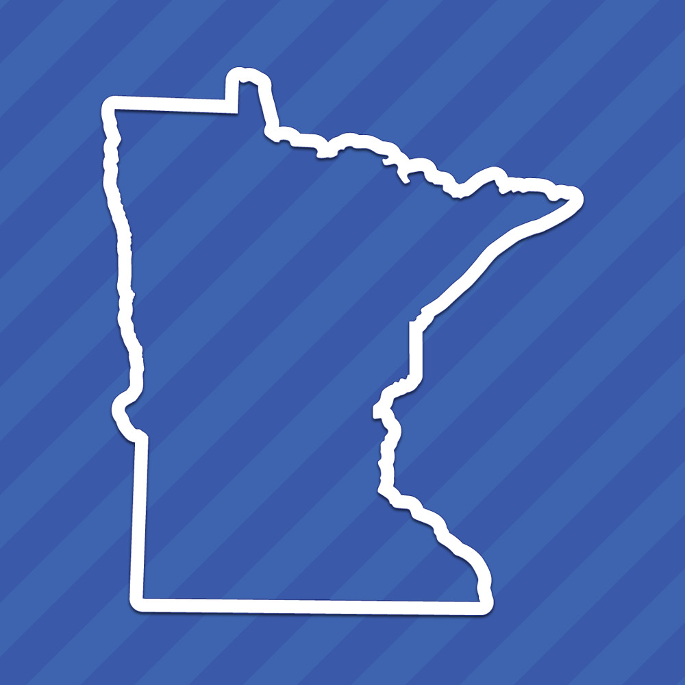 Minnesota MN State Outline Vinyl Decal Sticker