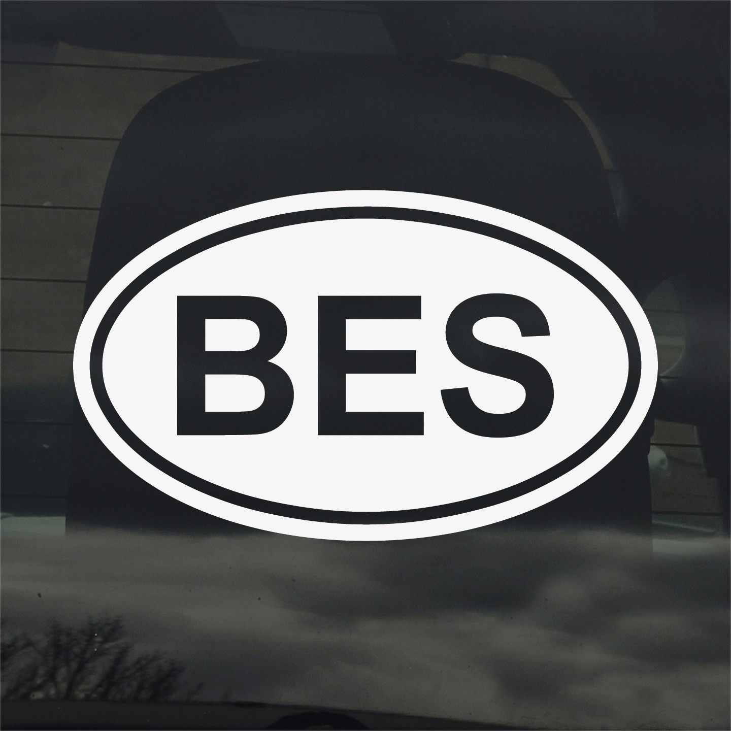 Bonaire BES Oval Country Code Vinyl Decal Sticker for Car Window Laptop & Gifts