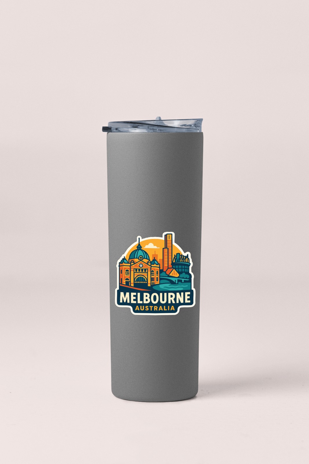 Melbourne Australia Sticker Decal Vinyl Die-Cut City Skyline Landmark Design