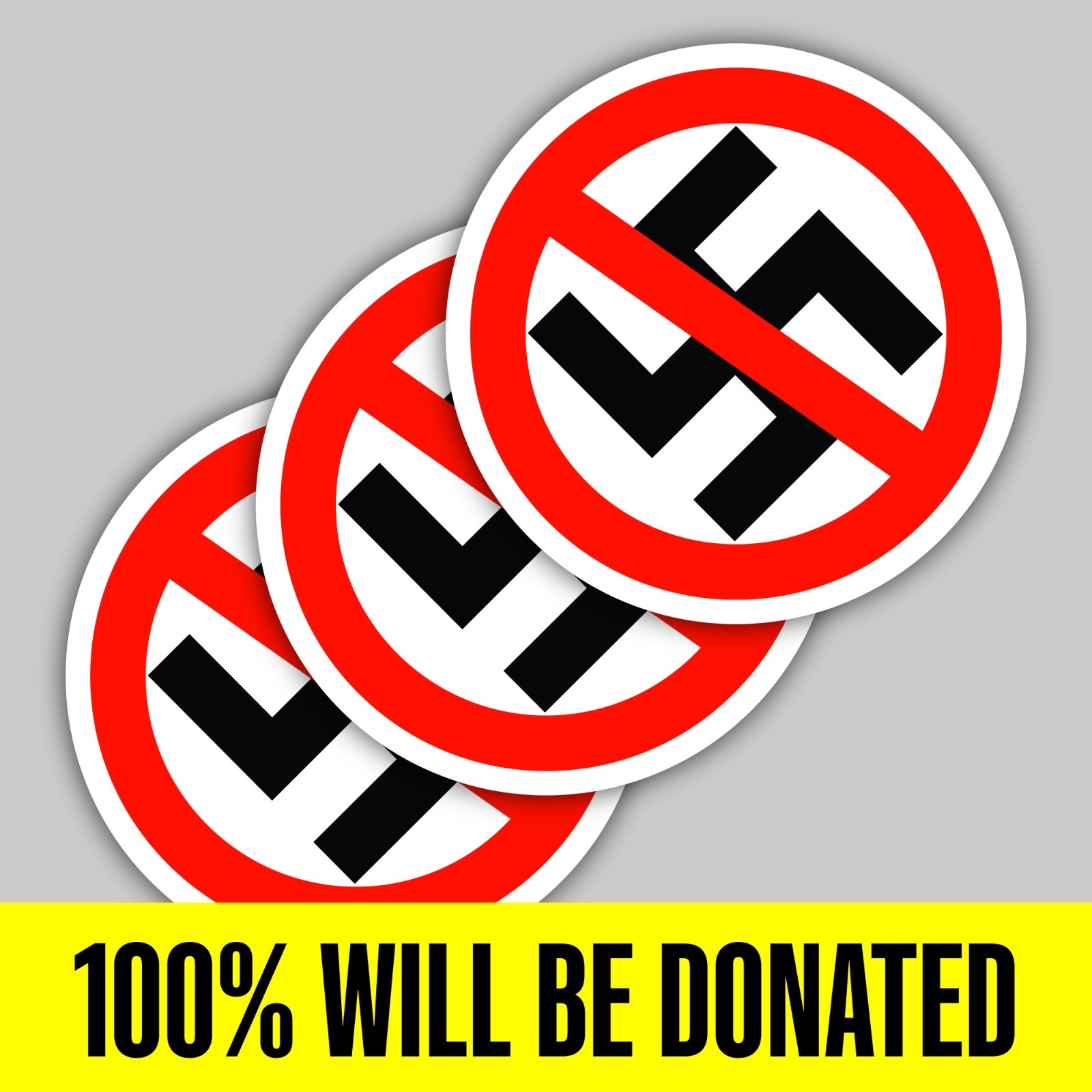 “Antifa Anti-Nazi Antifascist” 3 Sticker Pack (5 inches)