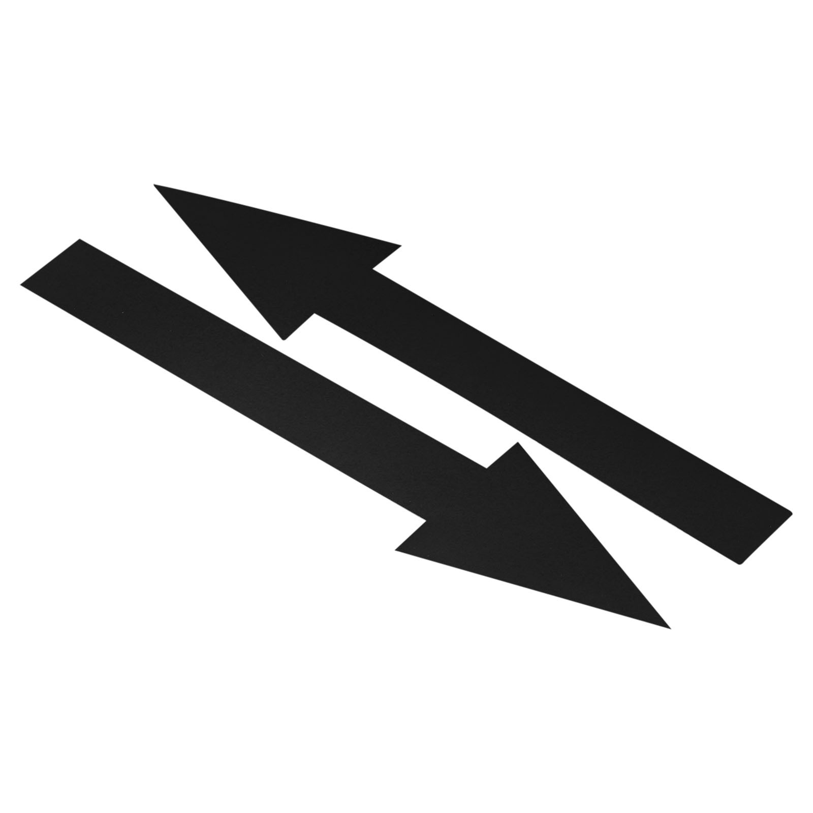 15Pcs 8″x2″ Arrow Sticker PVC Adhesive Large Arrow Sign Black