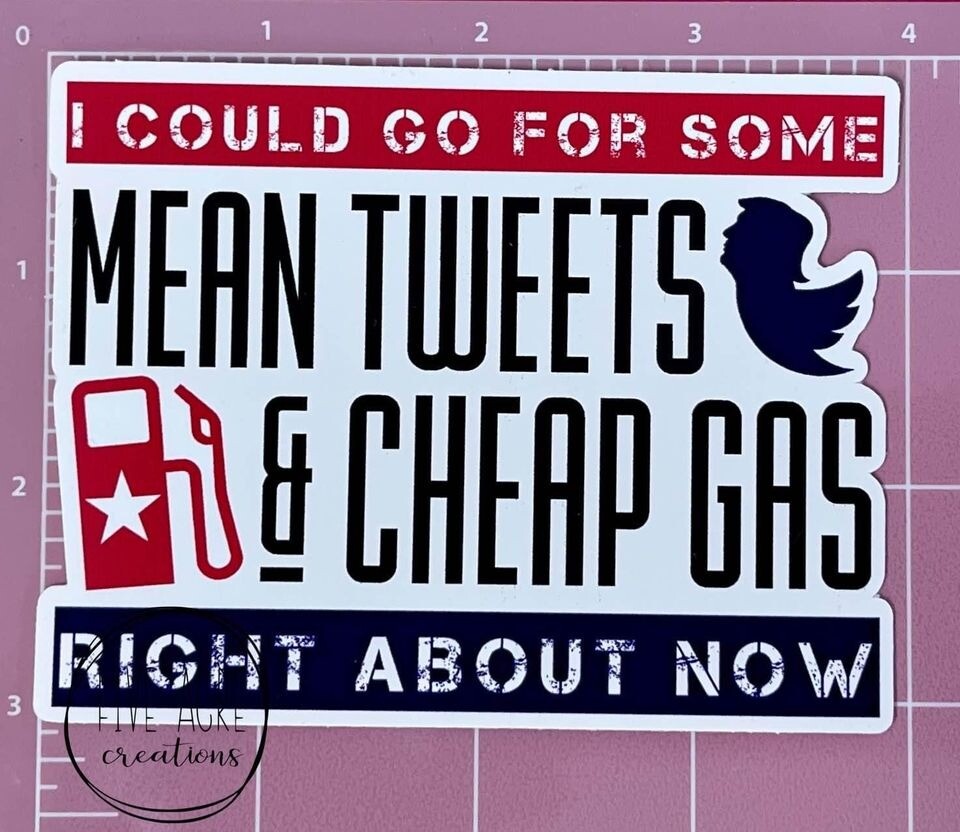 Funny Gas Prices Sticker • Waterproof 4”x6” Car Decal • Laptop Decal