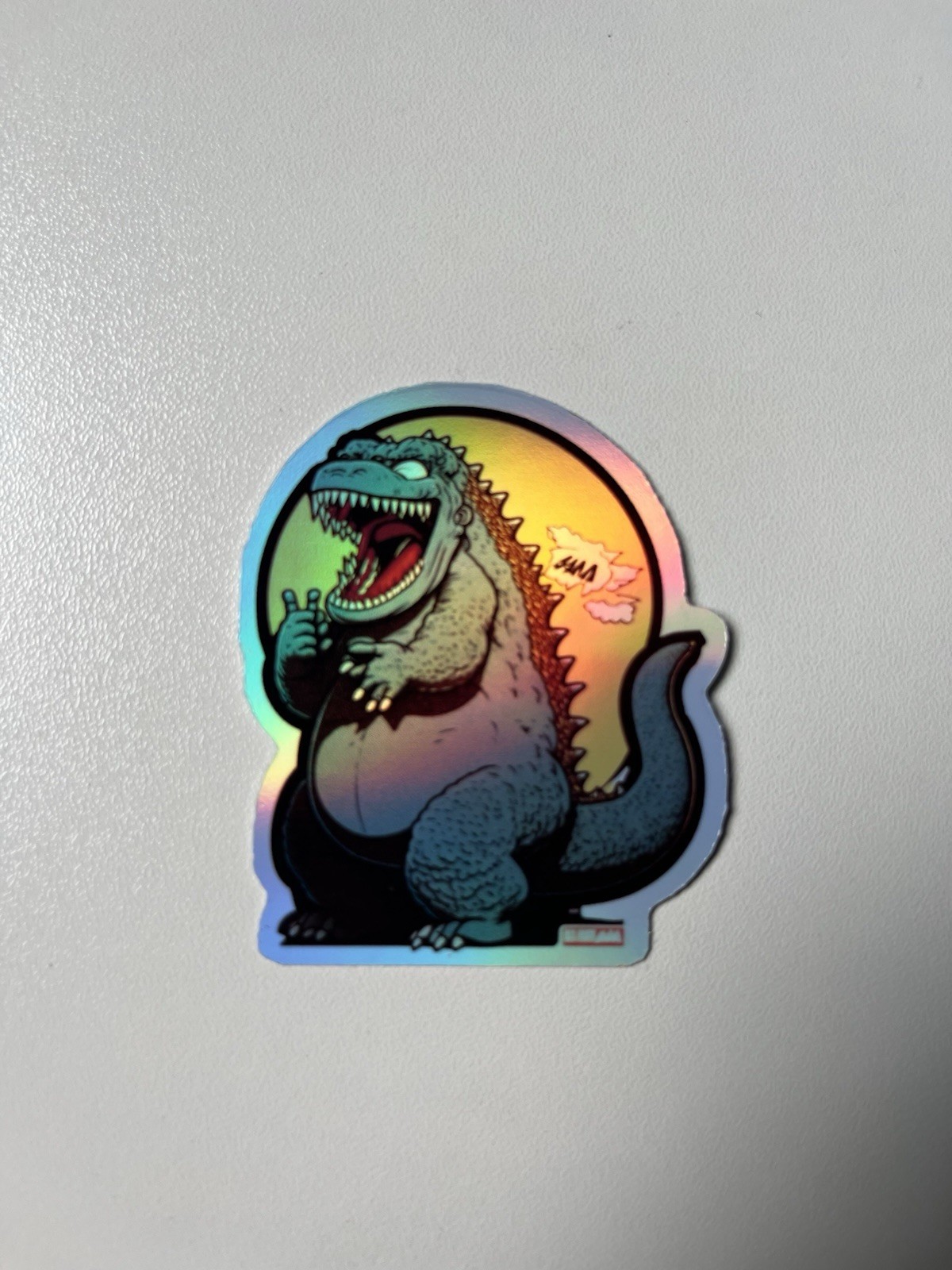 Godzilla Two Pack 2.5 Inch Waterproof Holographic Vinyl Sticker