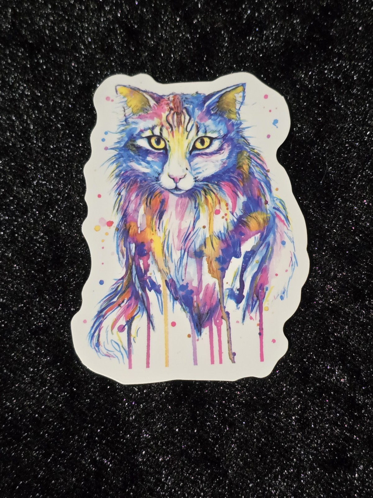 Watercolor Cat 2.5″ Decal Sticker
