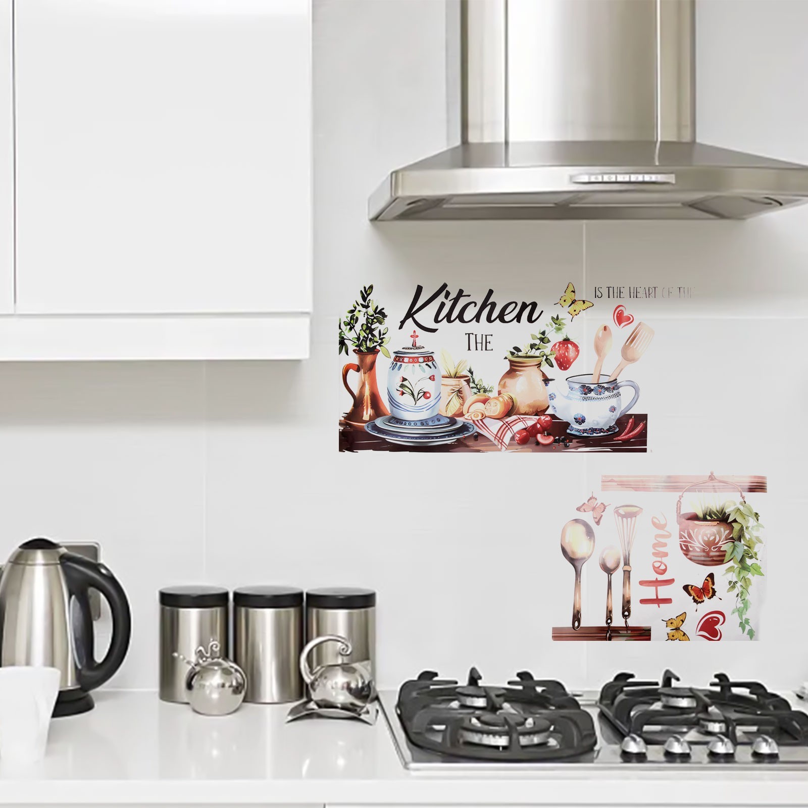 Environmentally Friendly Kitchen Background Wall Stickers PVC Material