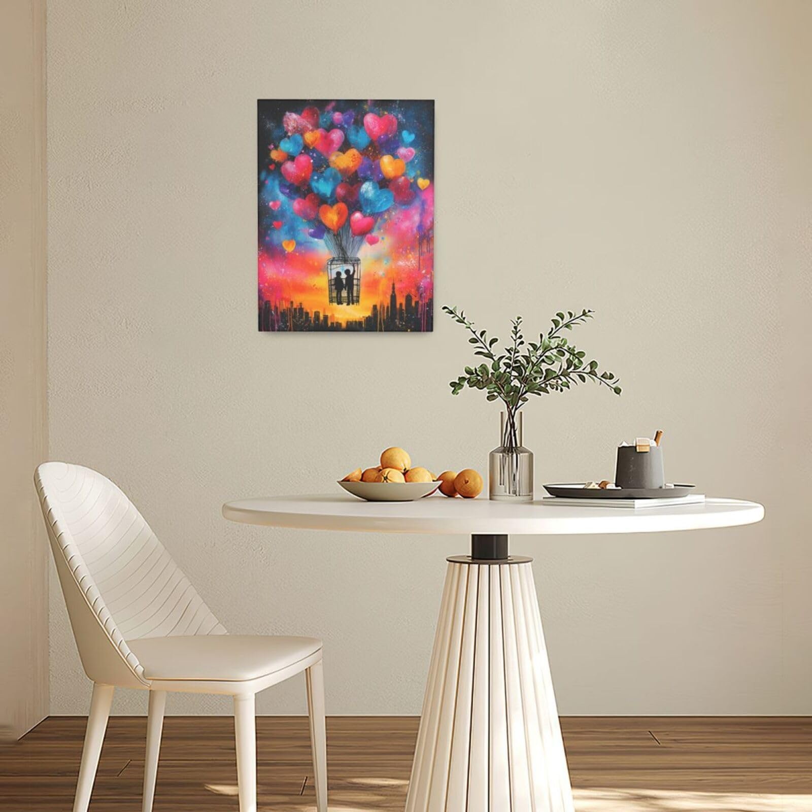 Banksy Street Graffiti Wall Art Balloon Canvas Wall Decor Pictures Paintings …