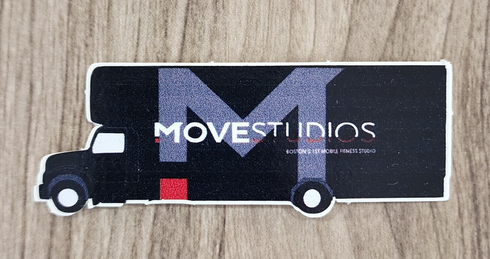 Move Studios Small 3″x1″ Logo Sticker Mobile Fitness Boston MA NEW Unused