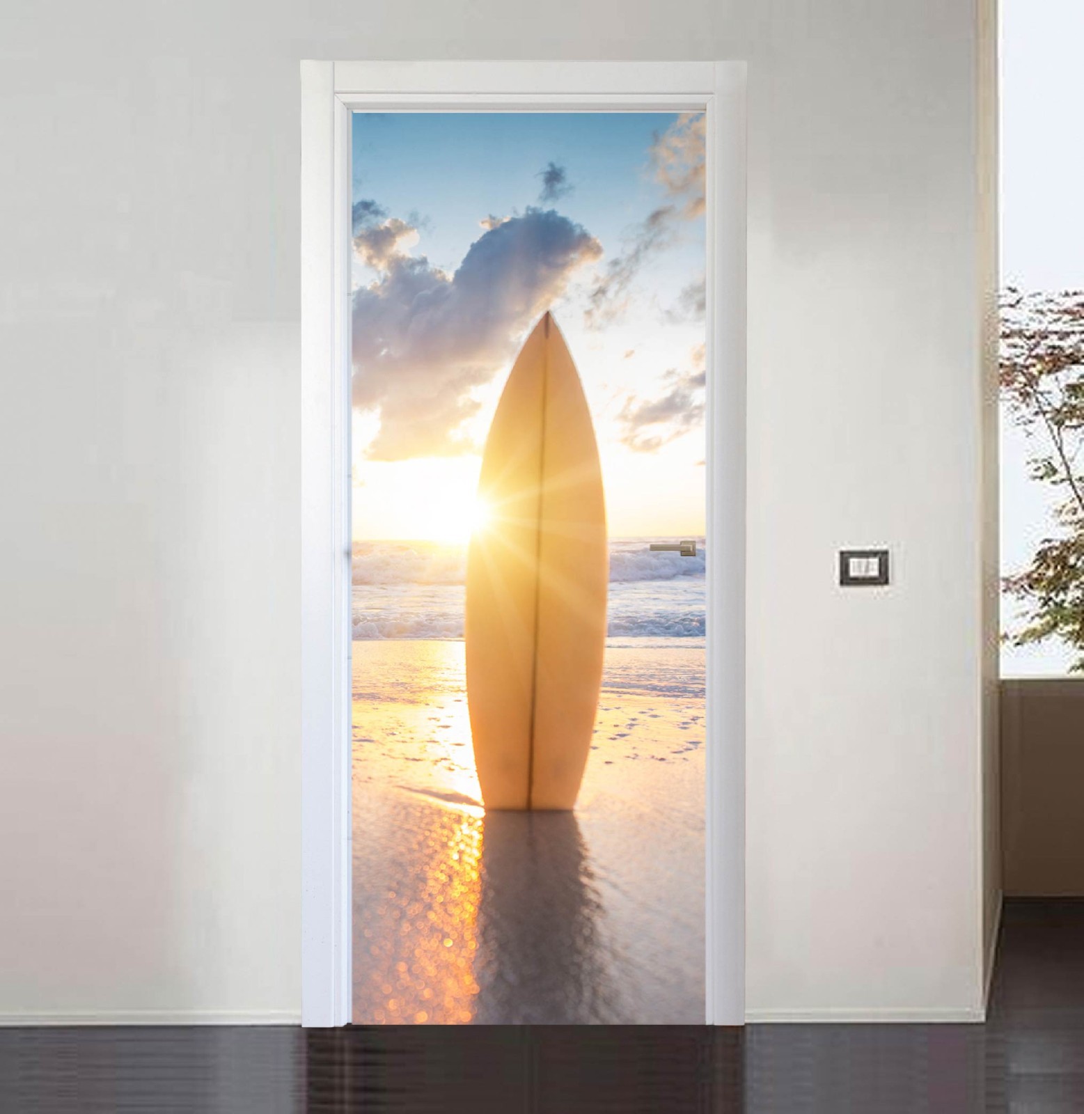 Peel and Stick Door Mural Vinyl Door Cover