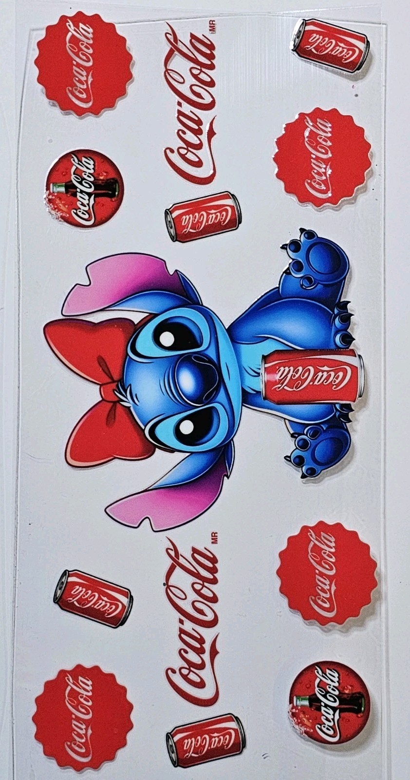 Stitch Coke UV DTF Transfer Sticker Wrap Tumbler UVDTF BUY 10+ GET COMBINED SHIP
