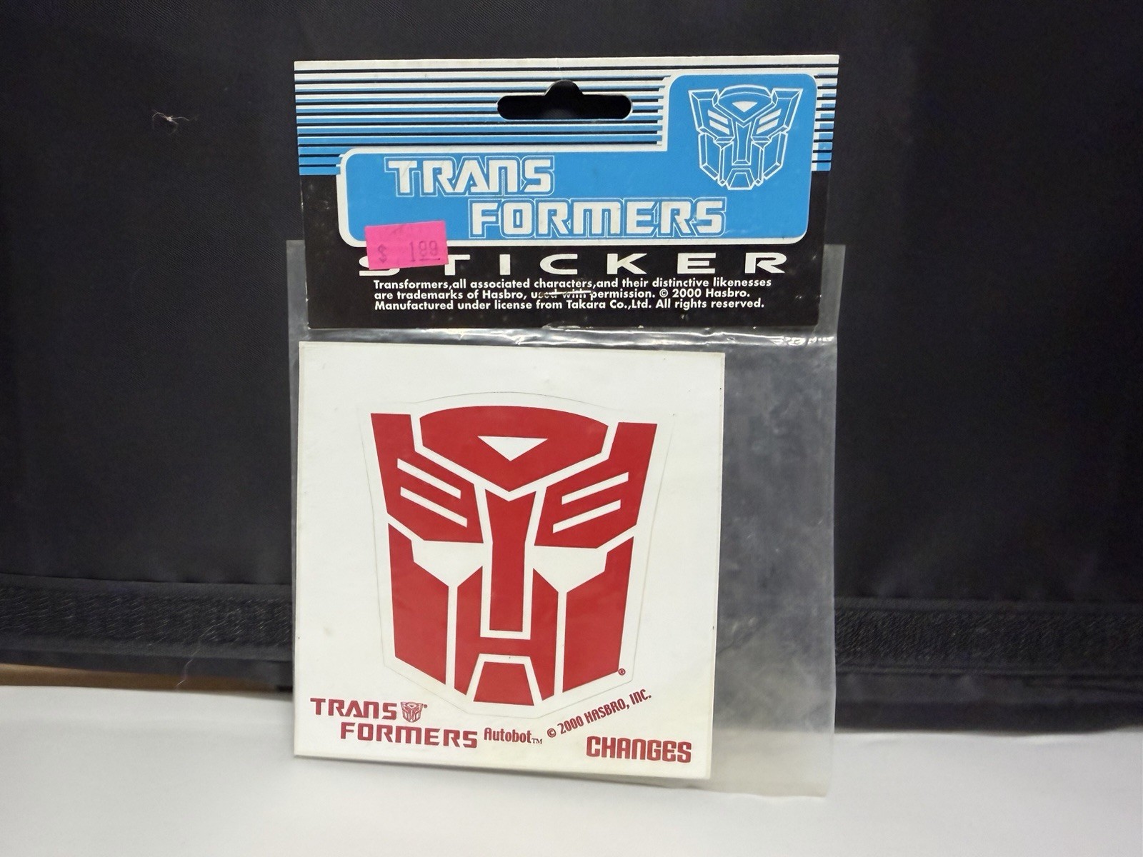 Transformers Autobot Dreamwave (2000) Changes Sticker