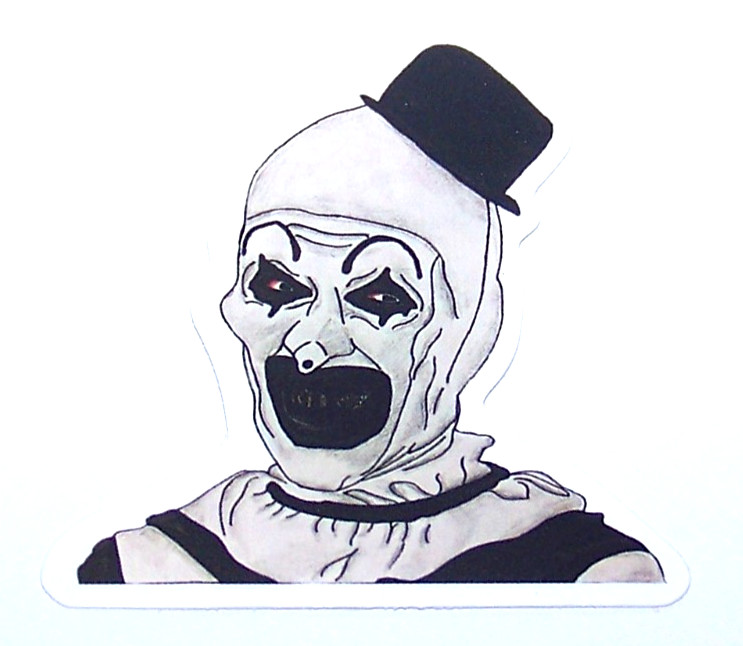 Terrifier – Cut Sticker Decal Movie Horror Film “Art the Clown”
