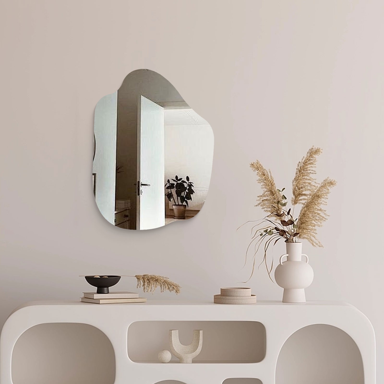 Decorative Wall Mirror Frameless Mirror Irregular Mirror Autohesion Mirror