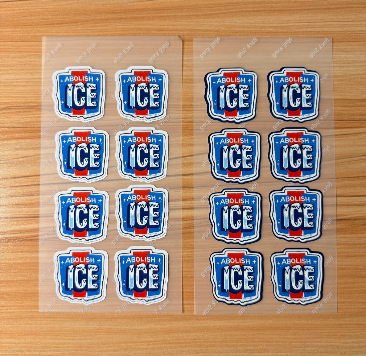 ABOLISH ICE Waterproof Stickers 8 pk Decals Car Bumper Laptop Gas Pump 1.5″