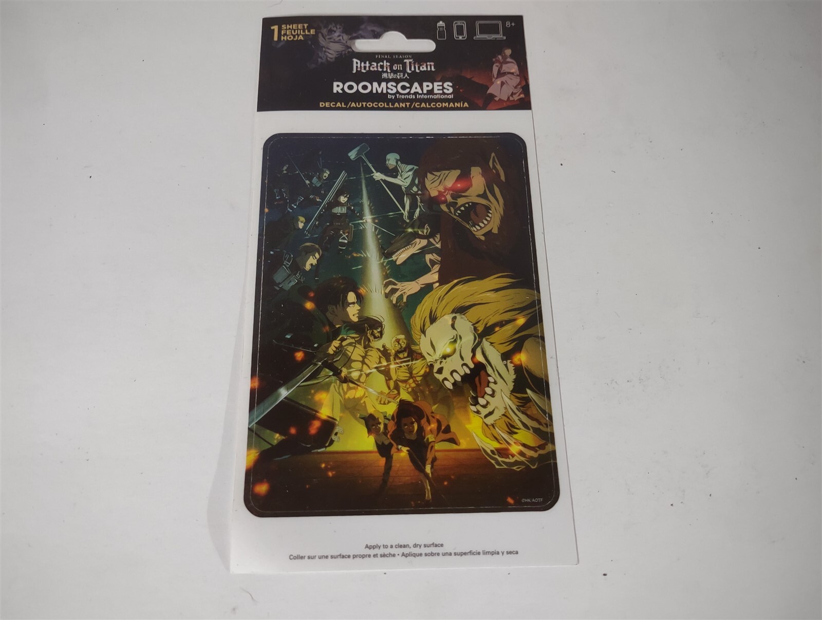 ROOMSCAPES ATTACK ON TITAN FINAL SEASON DECAL