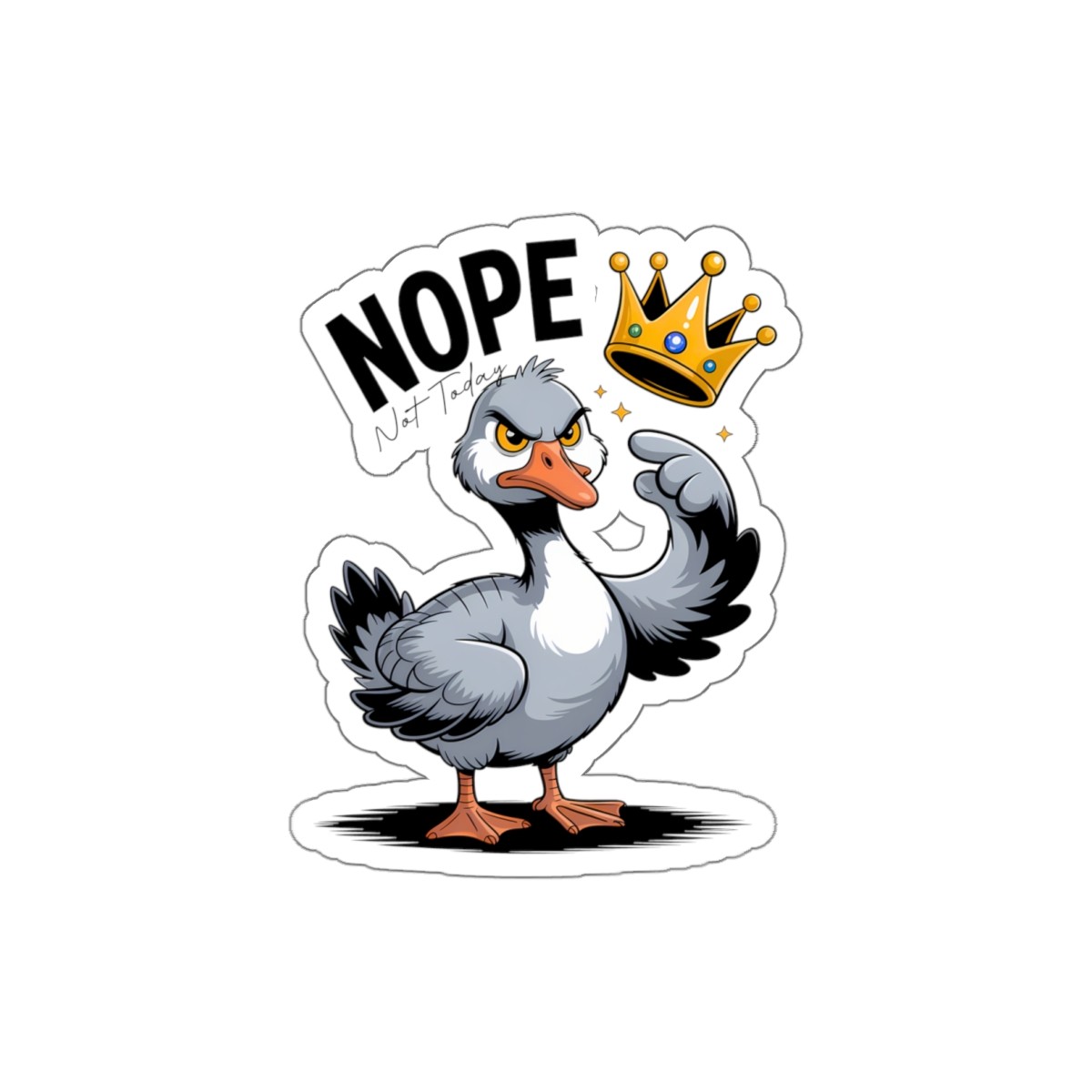 Playful Die-Cut Stickers for Laptops, Water Bottles, and More, Fun Goose gift
