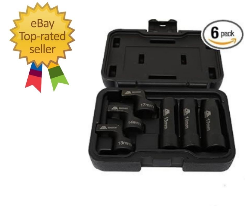 6-Pc EGT Sensor Socket Set | Heavy-Duty Tools for Exhaust Gas Temperature