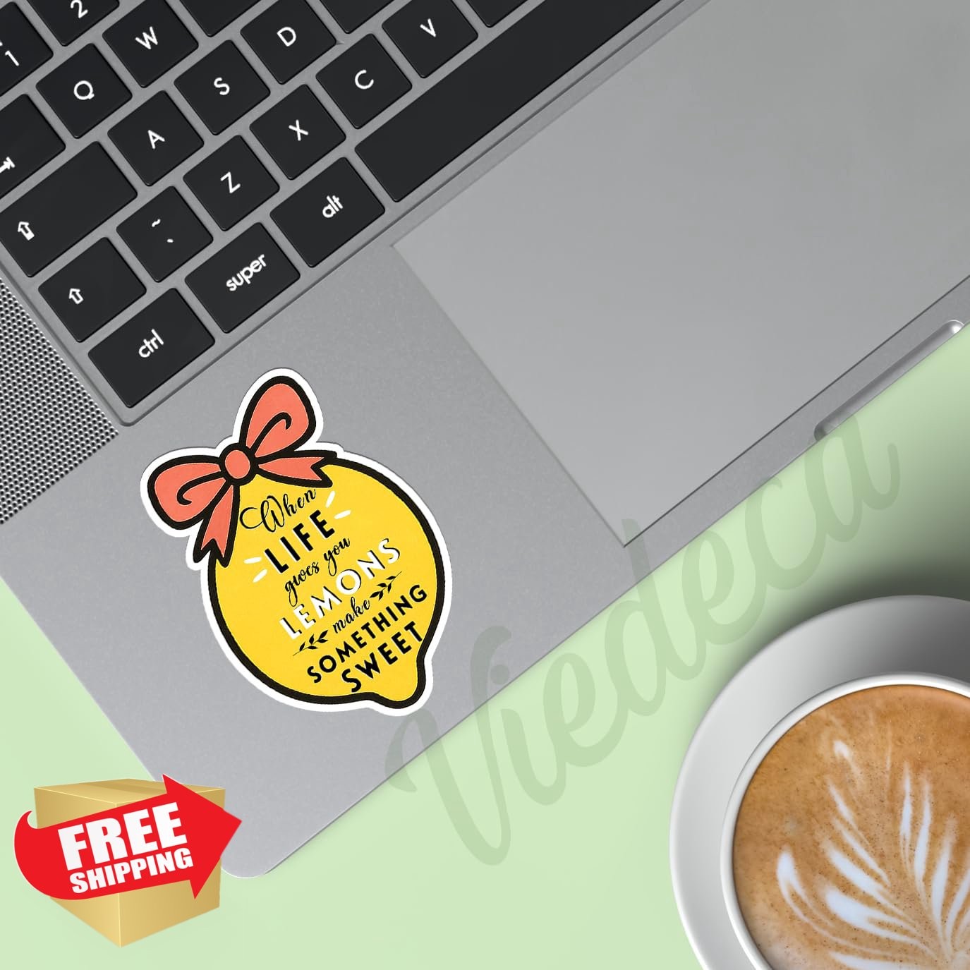 VIEDECA Lemons Sweet 3×2 Inch Inspirational Sticker