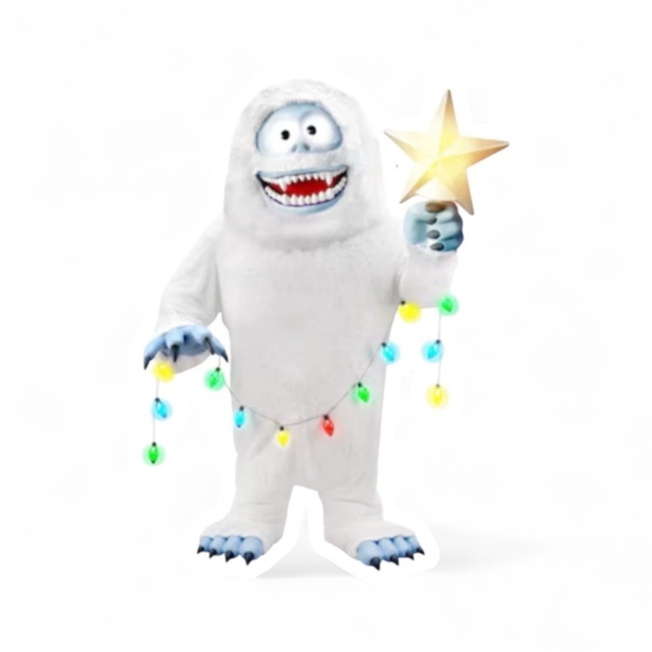 BUMBLE YETI ABOMINABLE SNOWMAN RUDOLPH RED NOSE REINDEER 4” Christmas Sticker