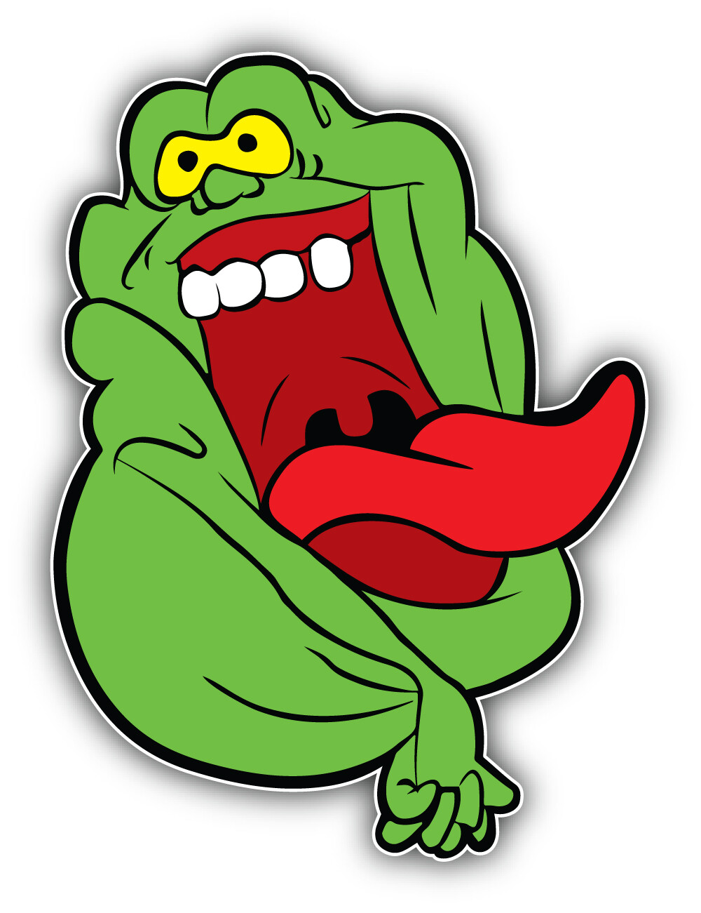 Ghostbusters Cartoon Slimer Sticker Bumper Decal – ”SIZES”