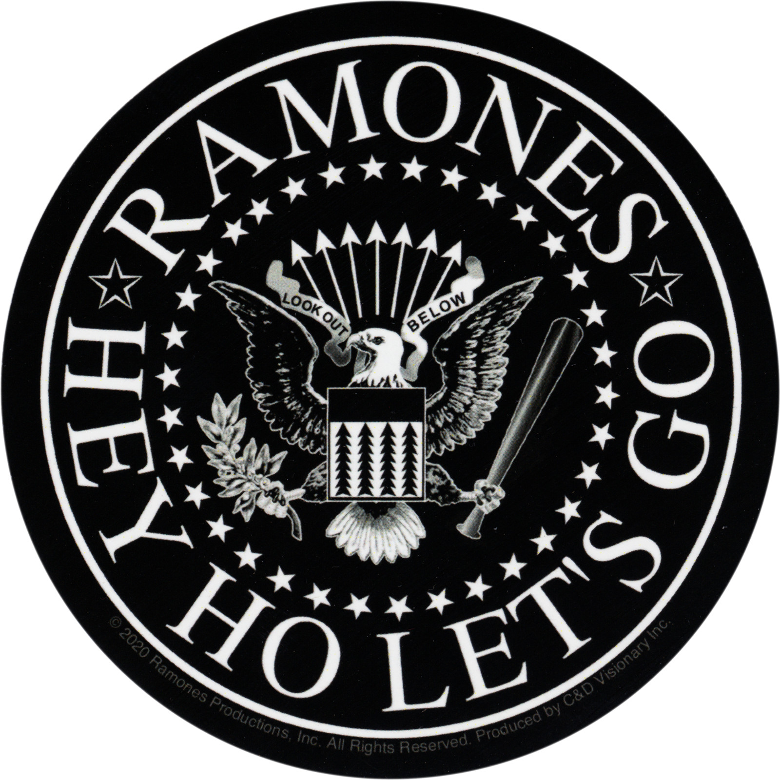 Sticker – Ramones Hey Ho Let’s Go Eagle 1970s Punk Rock Music Band 4″ Decal 5756