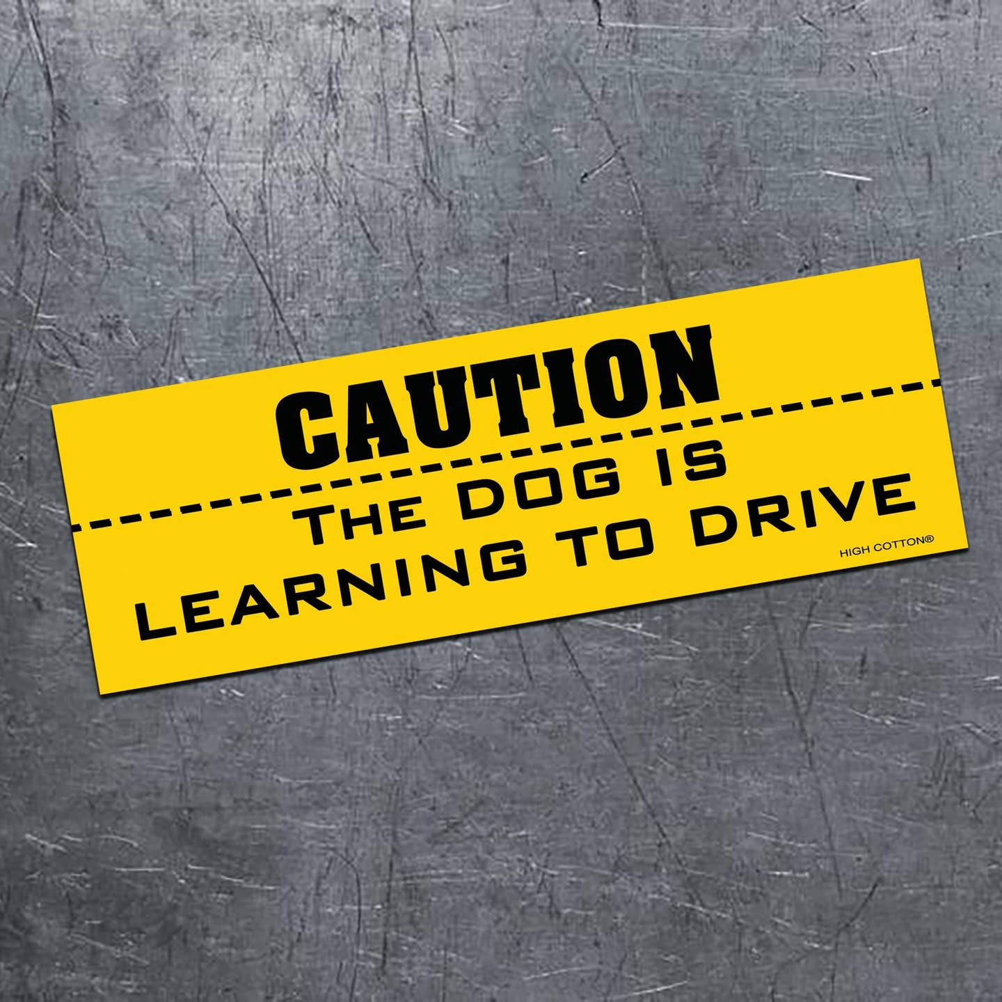 ⚠️”CAUTION: Dog is Learning to Drive” 🐶 Funny Bumper Car Magnet – Made in USA