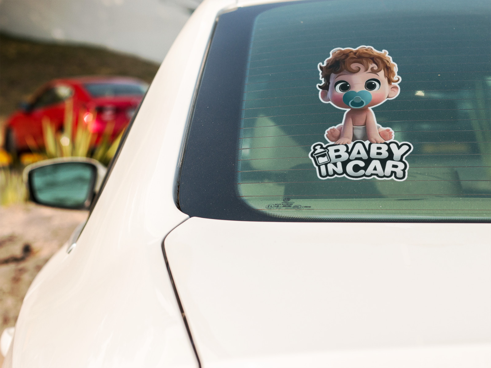 Adorable ‘Baby in Car’ Stickers – Kids Decal – Safe Driving Sticker – Vinyl