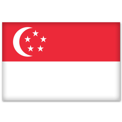 Singapore Country Flag car bumper sticker window decal 5″ x 3″