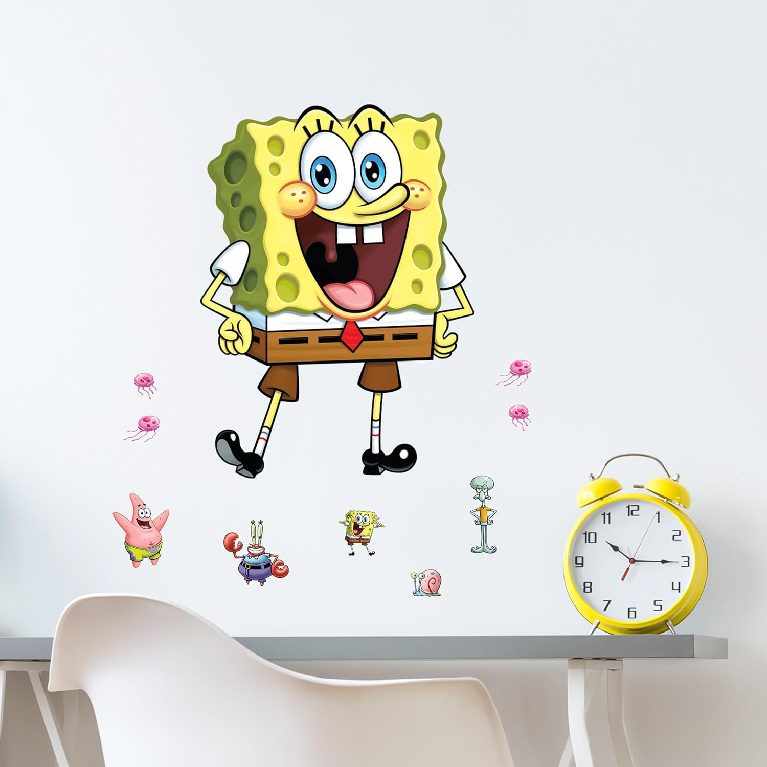 Spongebob Squarepants Wall Decal – 20″ Spongebob Stickers with 3D Augmented Real