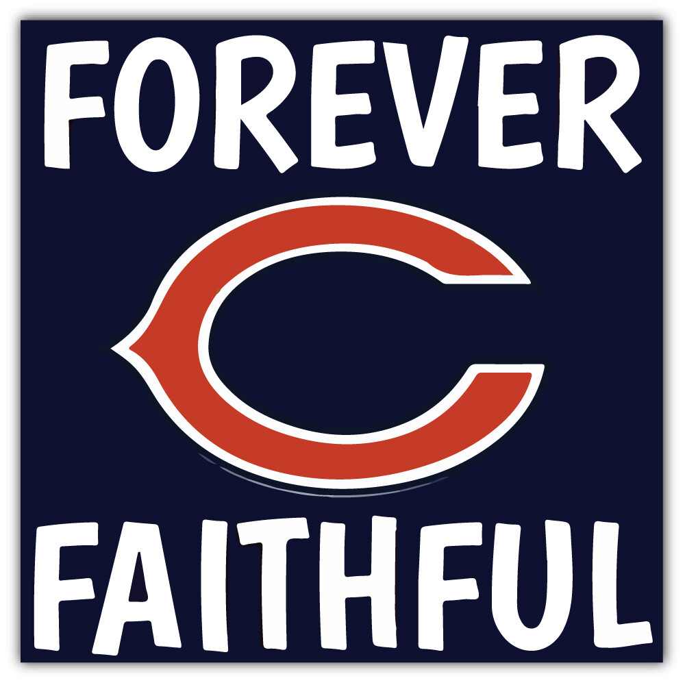 Chicago Bears NFL Football Logo Sport Car Bumper Sticker Decal “SIZES”