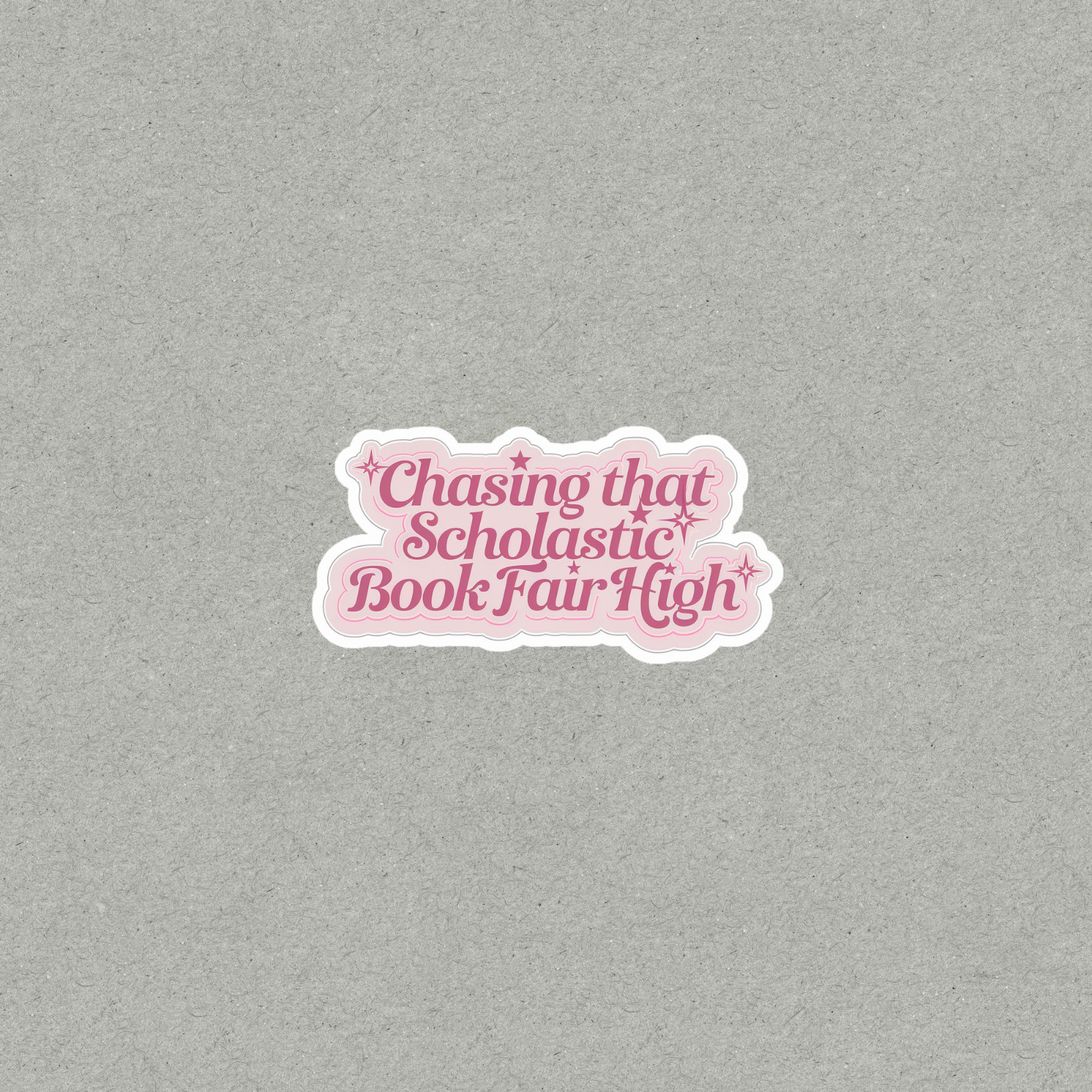 Chasing that Scholastic Book Fair High – Nostalgic Vinyl Sticker #4475
