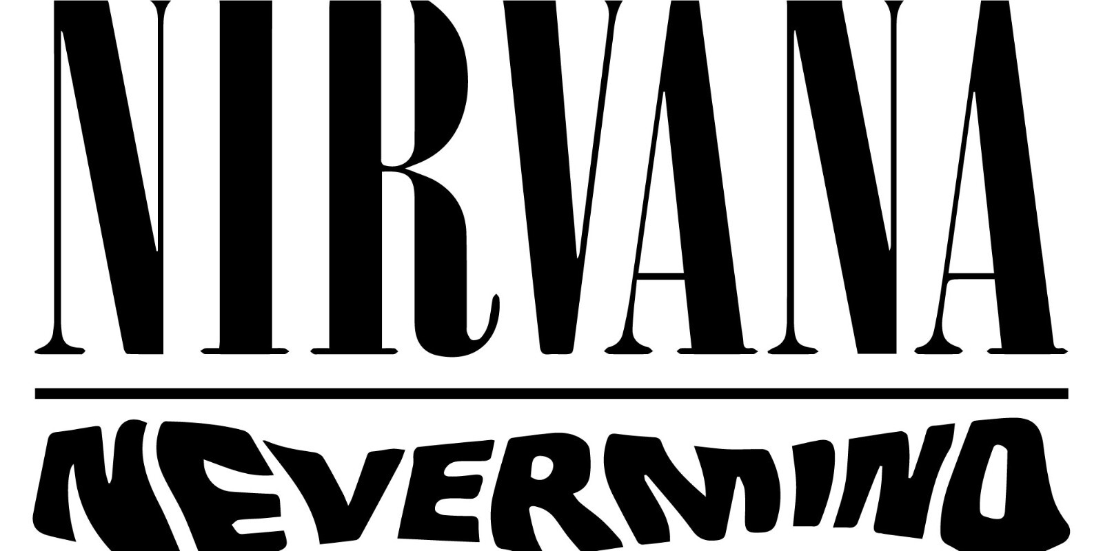 NEVERMIND Nirvana VINYL DECAL Sticker Kurt Cobain Krist Novoselic Dave Grohl