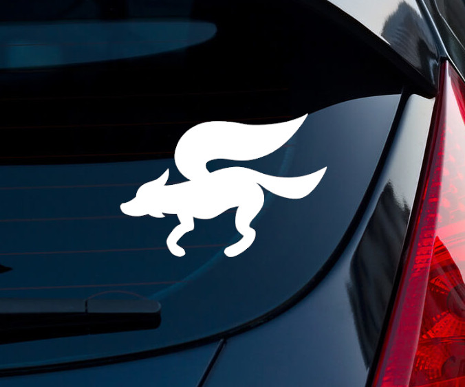 Star Fox Logo Super Smash Bros Indoor/Outdoor Matte White Vinyl Decal 3″x2.1″