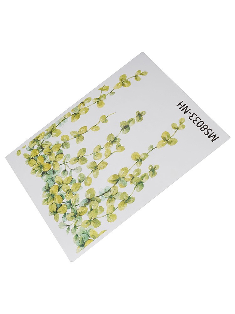 Practical Wall Stickers Eucalyptus Leaf Stickers TV Background 2pcs/set