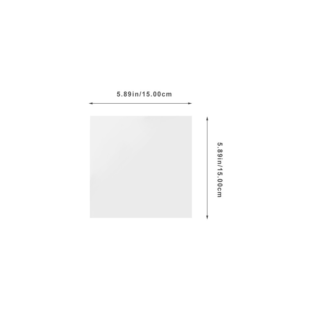 Silver Mirror Wall Sticker for Decor PVC Material Peel and Stick Smooth Edges