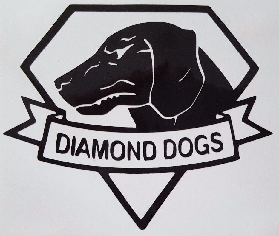 Metal Gear Diamond Dogs Logo Vinyl Sticker Decal choose color/size