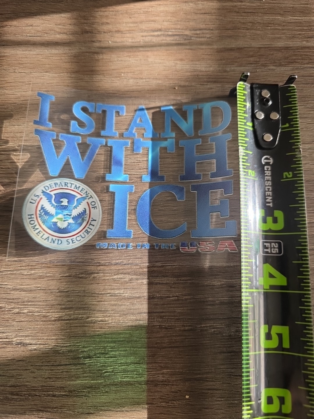 I Stand With ICE Decal | Imigration & Customs Enforcement Sticker