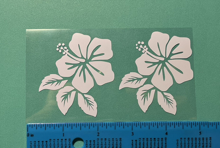 2X Accessories For Stanley Hawaiian Flower 40oz 30oz Vinyl Sticker Decal Tumbler