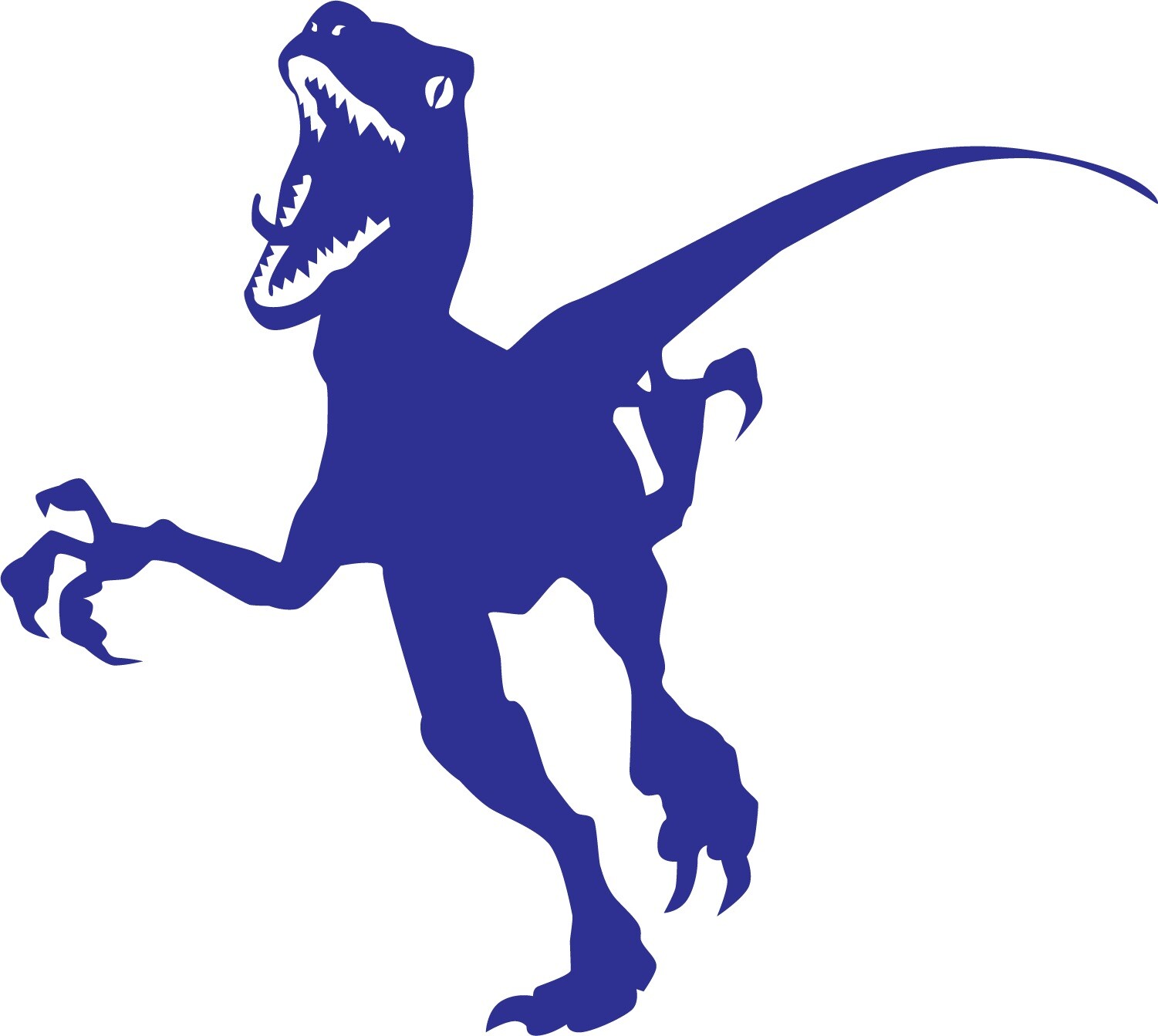 Dinosaur Velociraptor 5, Jurassic Period 4-21″ wide Die Cut Vinyl Decal Sticker